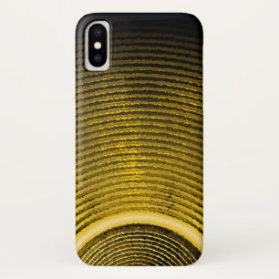 Case-Mate iPhone Case Haut-parleur de musique jaune et ondes sonores