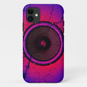 Coque Case-Mate Pour iPhone Haut-parleur de musique sur un mur fissuré