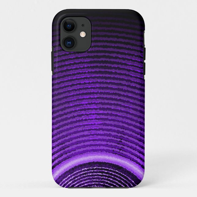 Coques Case-Mate iPhone Haut-parleur de musique violette et ondes sonores (Dos)