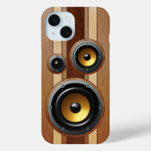 Coque Case-Mate iPhone Haut-parleurs stylés en bois rétro