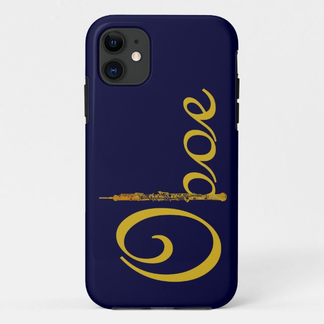 Coques Case-Mate iPhone Hautbois d'or (Dos)