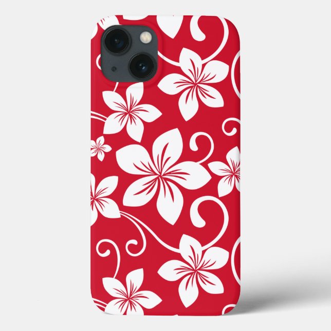 COQUES Case-Mate iPhone HAWAÏ BLEU (ROUGE) (Verso)