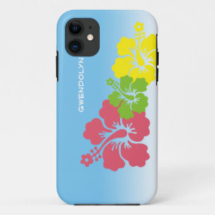 Etui iPhone Case-Mate Hawaïen tropical de trio de fleur de fleurs de