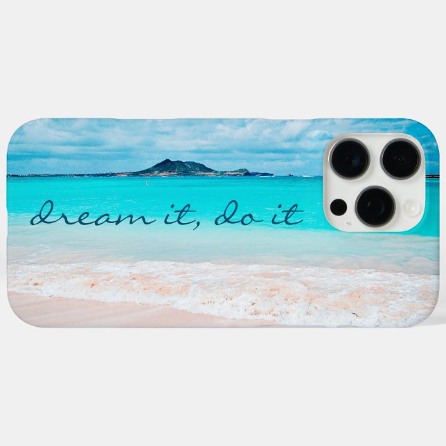 Coques Case-Mate iPhone Hawaii Blue Ocean Sandy Beach Photo Dream It Do It (Verso (horizontal))