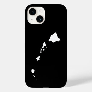 Coque Case-Mate iPhone Hawaii en blanc et noir