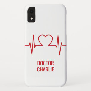 Case-Mate iPhone Case Heart EKG personnalisé nom et boîtier de téléphone
