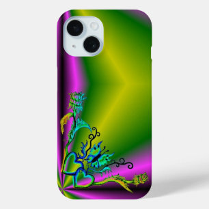Coque Case-Mate iPhone Heart with Flower and Butterfly