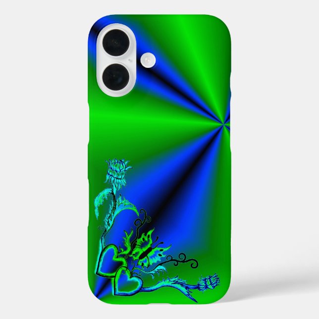 Coques Case-Mate iPhone Heart with Flower and Butterfly (Verso)