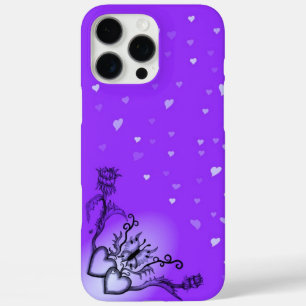 Coque iPhone 16 Pro Max Heart with Flower and Butterfly