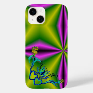 Coque Case-Mate iPhone Heart with Flower and Butterfly