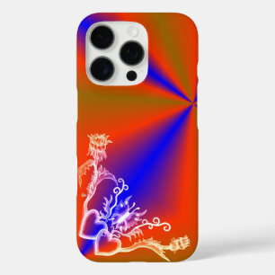 Coque iPhone 16 Pro Heart with Flower and Butterfly