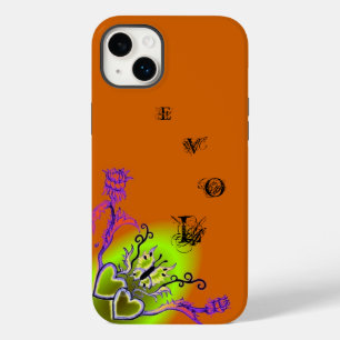 Coque Case-Mate iPhone Heart with Flower and Butterfly