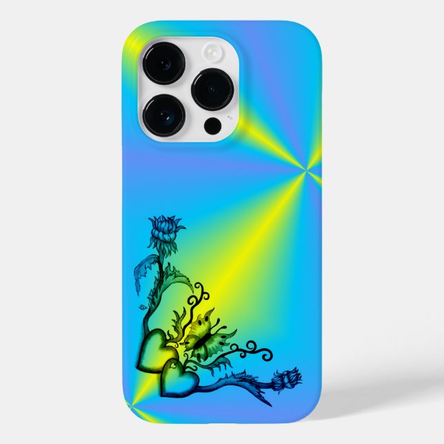 Coques Case-Mate iPhone Heart with Flower and Butterfly (Verso)