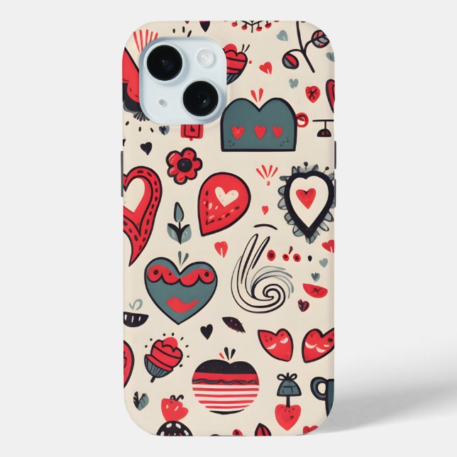 Coques Case-Mate iPhone Hearts Galore (Verso)