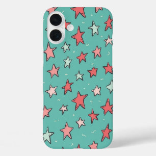 Coque Pour iPhone 16 Plus Heartstopper nick nelson étoiles téléphone bleu