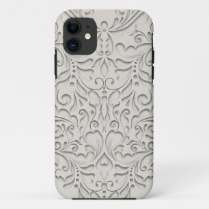 Coque Case-Mate Pour iPhone HeartyChic Lin naturel Damask Coeur