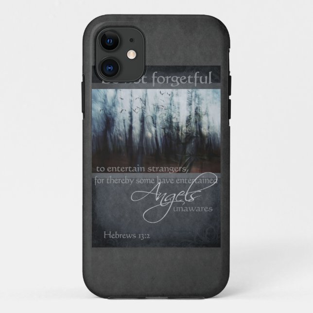 Coques Case-Mate iPhone Hébreux 13:2 Citation Angel (Dos)