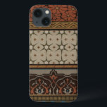 Etui iPhone Case-Mate Heirloom Textile with Decorative Patterns<br><div class="desc">Print of a decorative heirloom textile by June Erica Vess. Features floral patterns on a tan background. If you like earth tones and flowers this is the purchase for you!</div>