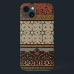 Etui iPhone Case-Mate Heirloom Textile with Decorative Patterns<br><div class="desc">Print of a decorative heirloom textile by June Erica Vess. Features floral patterns on a tan background. If you like earth tones and flowers this is the purchase for you!</div>