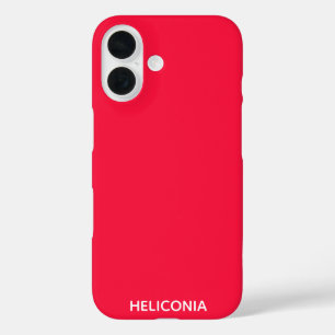 Coque Pour iPhone 16 Heliconia red color