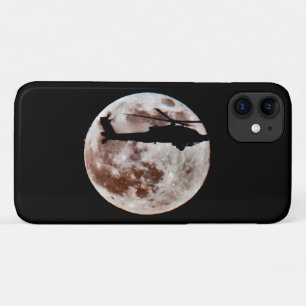 Case-Mate iPhone Case Hélicoptère militaire avec Pleine lune nocturne