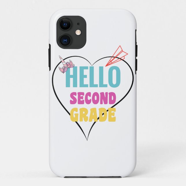 Coques Case-Mate iPhone Hello deuxième grade (Dos)