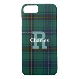 Coque iPhone 8/7 Henderson Tartan Plaid Monogrammed iPhone 7/8 Coqu