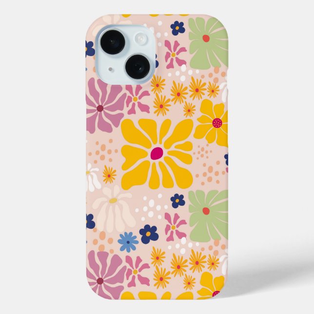Coques Case-Mate iPhone Henri Matisse Floral Inspired Seamless Pattern (Verso)