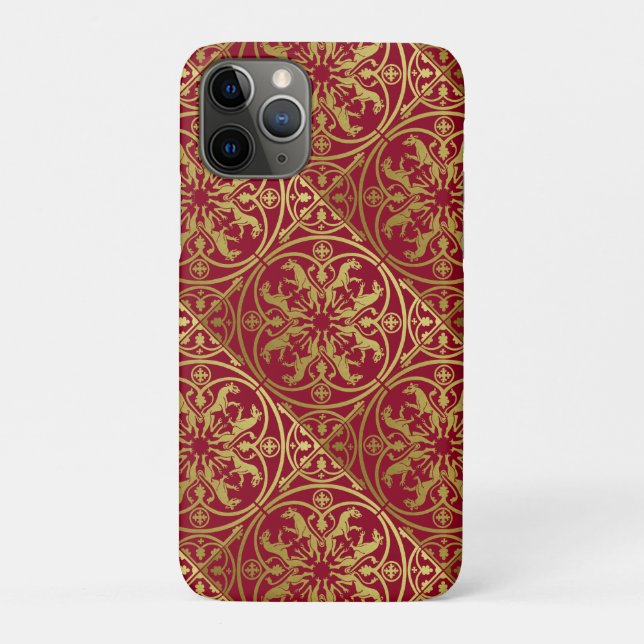 Coques Case-Mate iPhone Herald de la Renaissance médiévale Lion Leopard Me (Dos)
