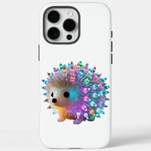 Coque iPhone 16 Pro Max Hérisson arc-en-ciel