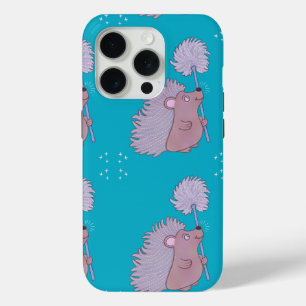 Coque Case-Mate iPhone Hérisson au Pissenlit Douce Nature de l'Art Popu