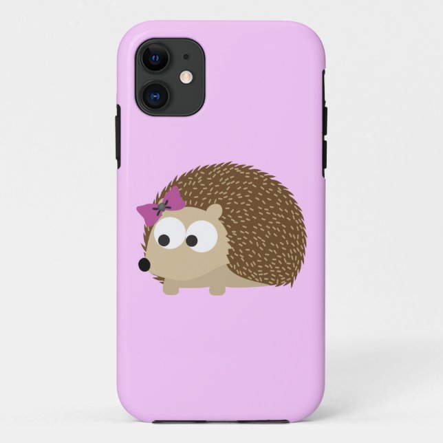 Coques Case-Mate iPhone hérisson de fille mignonne (Dos)