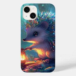 Coque Case-Mate iPhone Hérisson et lanterne géants dans la forêt enchanté