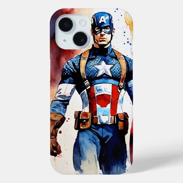 Coques Case-Mate iPhone "Heroic Protection : Captain America Edition" (Verso)