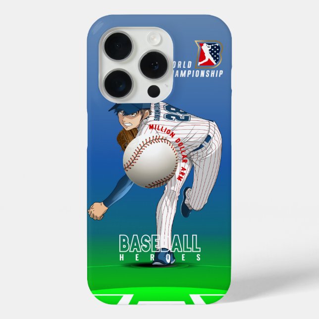 Coques Case-Mate iPhone Héros de baseball avec bras de millions de dollars (Verso)