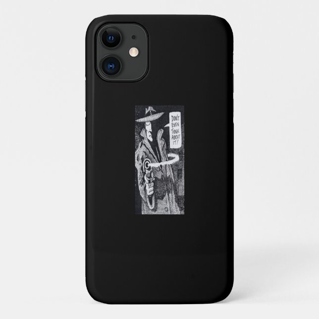 Coques Case-Mate iPhone Héros du roman graphique pointant une arme (Dos)