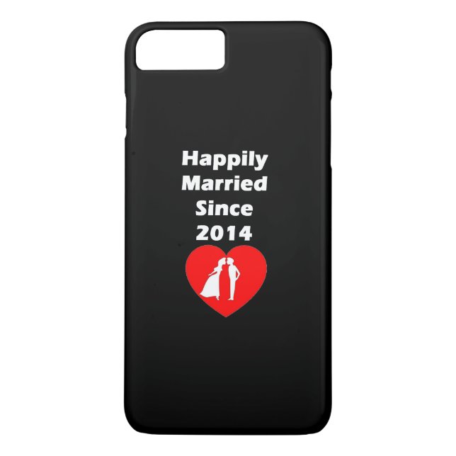 Coques Case-Mate iPhone Heureusement Mariés Depuis 2014 (Dos)