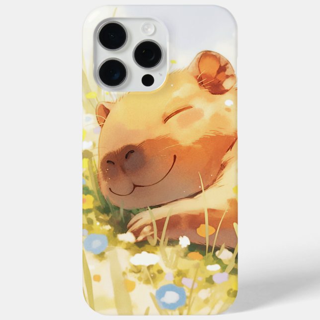Coques Case-Mate iPhone Heureux comme un Capybara (Verso)