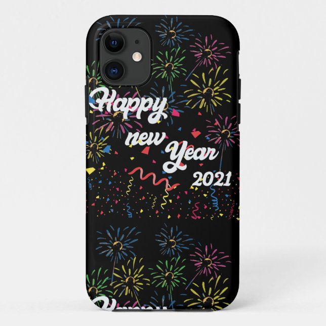 Coques Case-Mate iPhone heureux nouvel an 2021 (Dos)