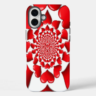 Coque Pour iPhone 16 Plus Heureux Saint Valentin Big Red Hearts