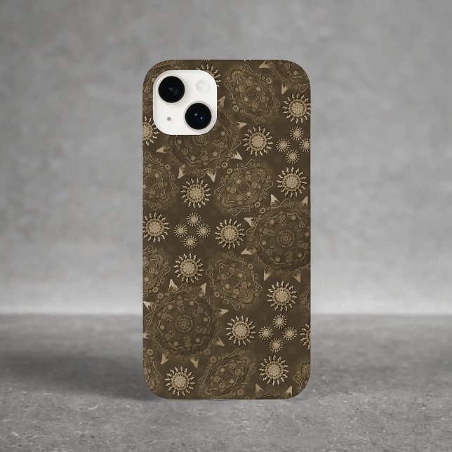 Coques Case-Mate iPhone Hexa Sepia Golden Ursidae (Créateur téléchargé)