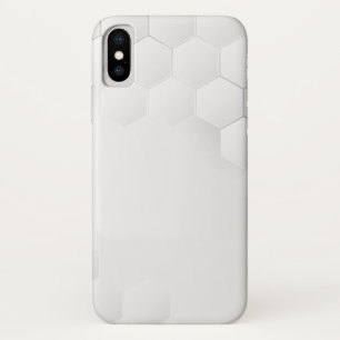 Case-Mate iPhone Case hexagone blanc abstrait