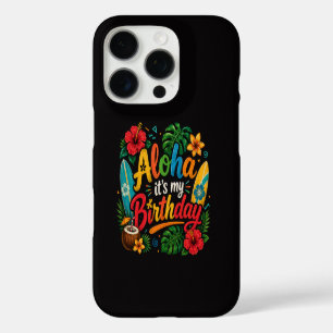 Coque iPhone 16 Pro Hibiscus Aloha Anniversaire Hawaï