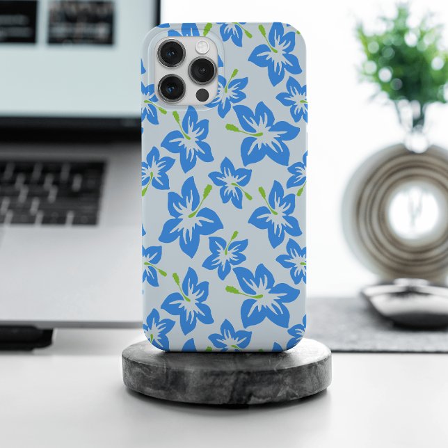 Coques Case-Mate iPhone Hibiscus Bleu, Fleurs Bleues, Motif De Fleurs (Créateur téléchargé)