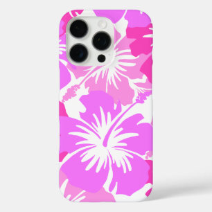Coque iPhone 16 Pro Hibiscus épopé Hawaiian Floral Aloha Chemise rose