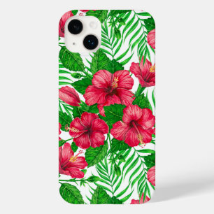 Coque Case-Mate iPhone Hibiscus et palmiers feuilles