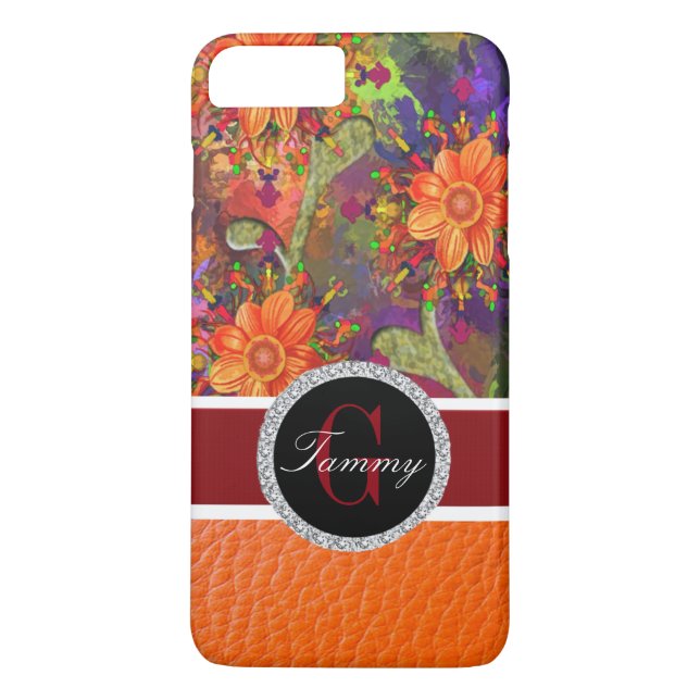 Coques Case-Mate iPhone Hibiscus Fleurs orange (Dos)