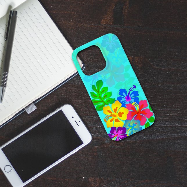 Coques Case-Mate iPhone Hibiscus hawaïen Aqua Blue Samsung S7 (Créateur téléchargé)