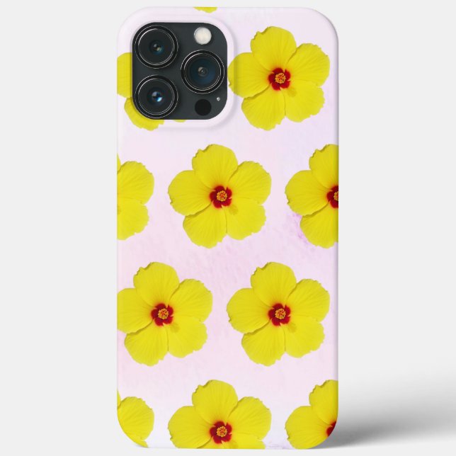 Coques Case-Mate iPhone Hibiscus jaune (Verso)
