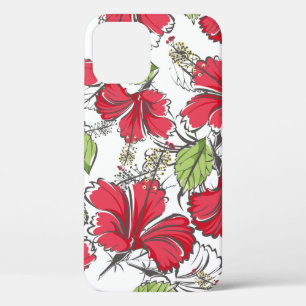Case-Mate iPhone Case hibiscus motif avec feuilles tropicaux et fleurs 